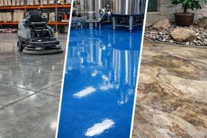 Промышленные полы: бетонные и полимерные наливные системы, особенности, технологии и сферы применения