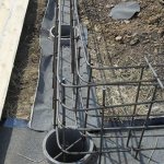 Strip foundation reinforcement