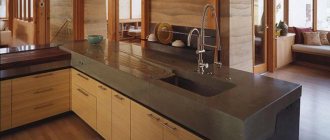 Concrete countertops are easy to make with your own hands