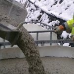 Thanks to special additives, it has become possible to carry out concrete work in winter