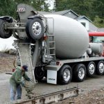 delivery of concrete by Kamaz