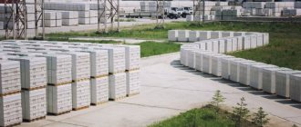 Фото блоки газобетона в палетах на производстве