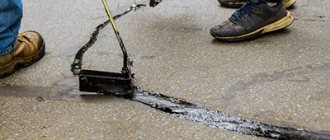 How to repair small potholes and cracks - Asfaltstroy