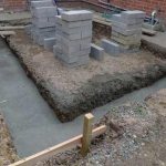 How to make a foundation for an extension to a house
