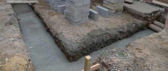 How to make a foundation for an extension to a house