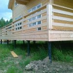 how to insulate a pile foundation of a wooden house