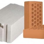 brick or aerated concrete