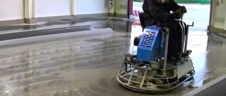 wet grinding of concrete