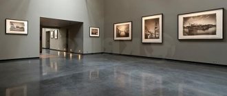 original polished concrete in the gallery