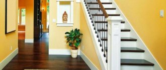 Decorating the stairs in the house: choosing style and materials