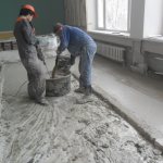 Preparation of mortar for screed