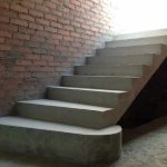 Example of a simple concrete staircase