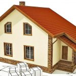 projects and construction of houses made of wood concrete