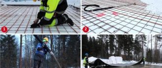 heating concrete in winter