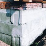 Repair of the foundation of a brick private house