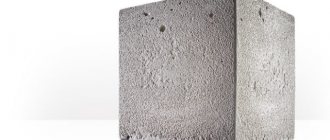 How many kilograms of concrete are in a cube?