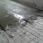 Cement based mortar screed