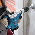 Drilling concrete walls with a special tool