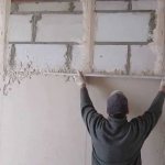 Alignment of walls using plaster beacons