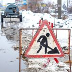 Pothole repair in winter - Asfaltstroy