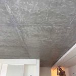 pouring a cement ceiling in a house