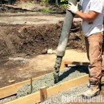 pouring the foundation