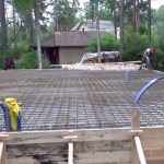 Pouring a slab onto a strip foundation