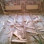 Замена деревянного пола на бетонный в частном доме